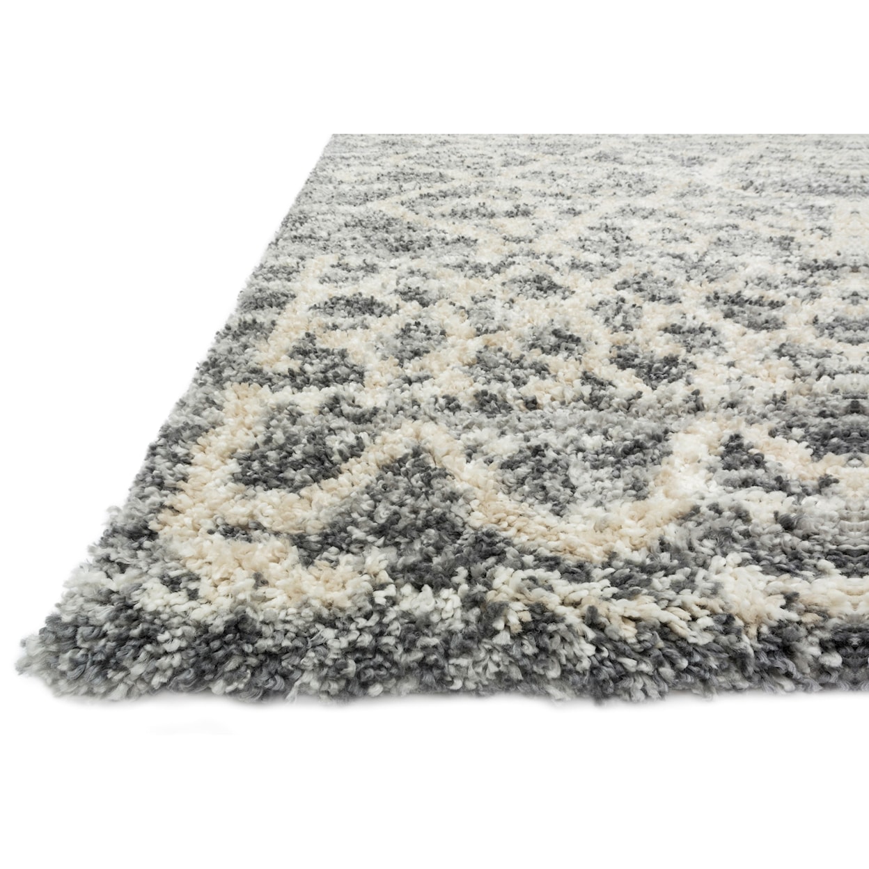 Loloi Rugs Quincy 5'3" x 7'6" Graphite / Beige Rug