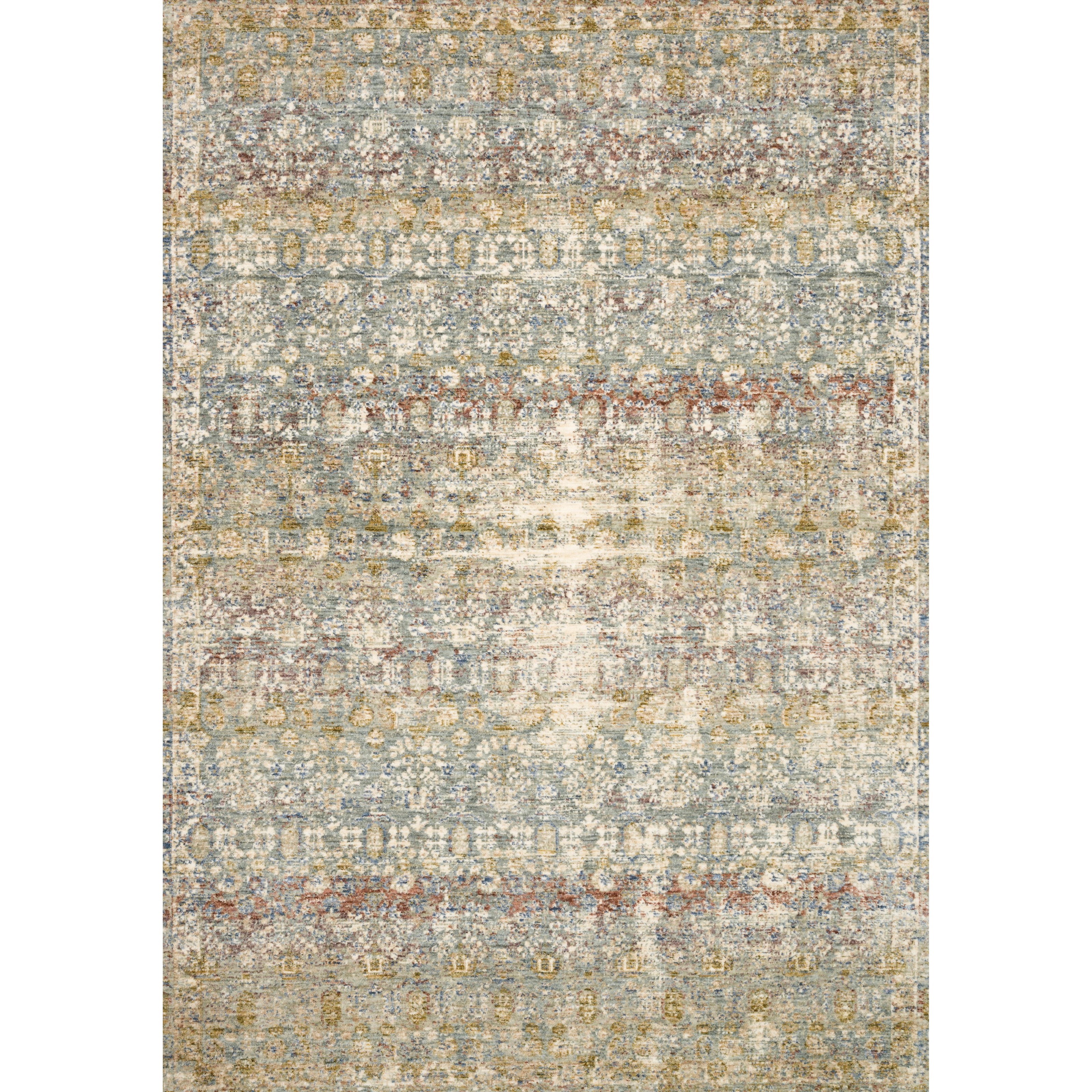 Loloi Rugs Revere 7'10" x 7'10" Round Grey / Multi Rug