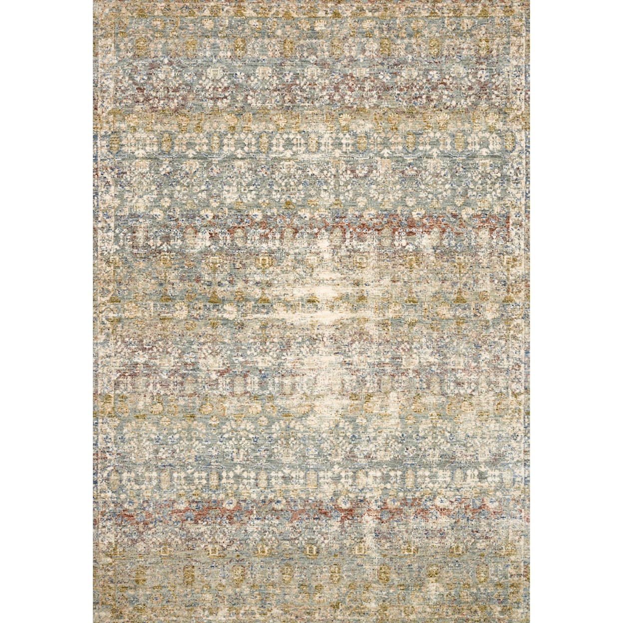 Reeds Rugs Revere 7'10" x 7'10" Round Grey / Multi Rug