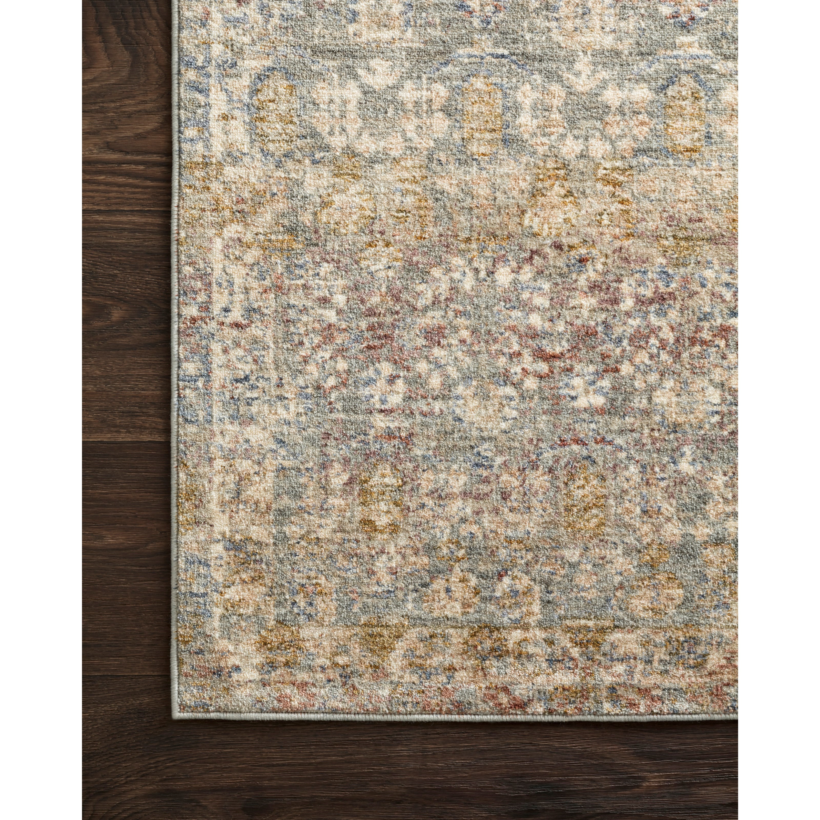 Loloi Rugs Revere 7'10" x 7'10" Round Grey / Multi Rug