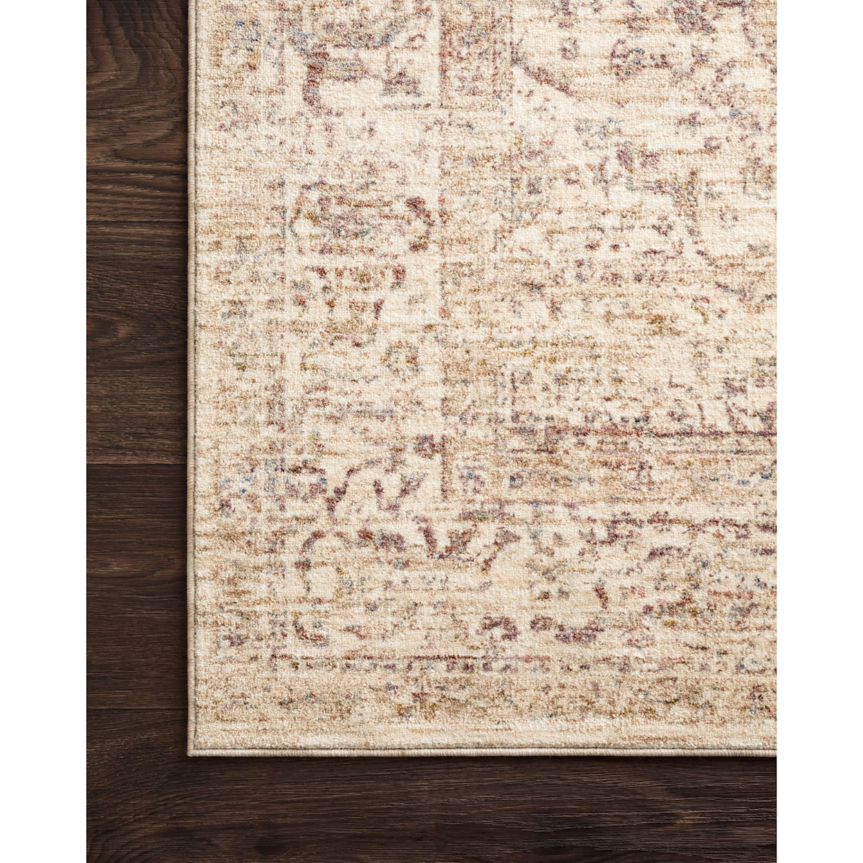 Reeds Rugs Revere 2'6" x 10'0" Ivory / Berry Rug