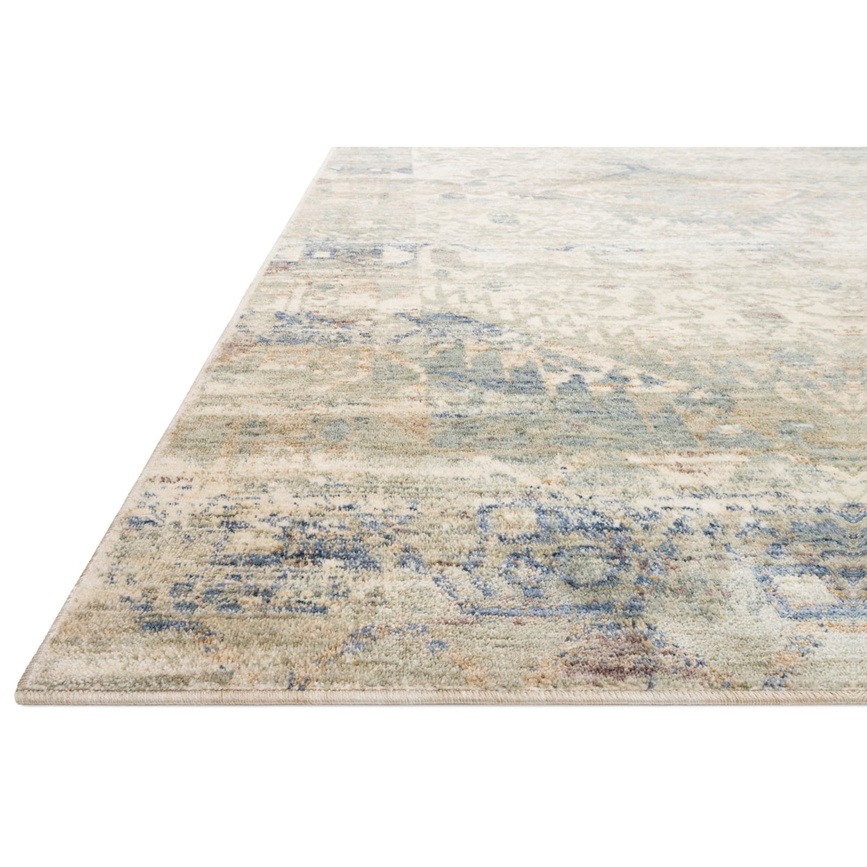 Loloi Rugs Revere 1'6" x 1'6"  Ivory / Blue Rug