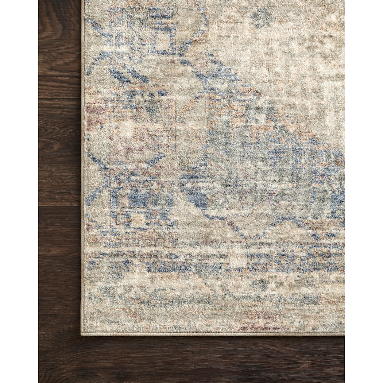 Loloi Rugs Revere 2'6" x 8'0" Ivory / Blue Rug