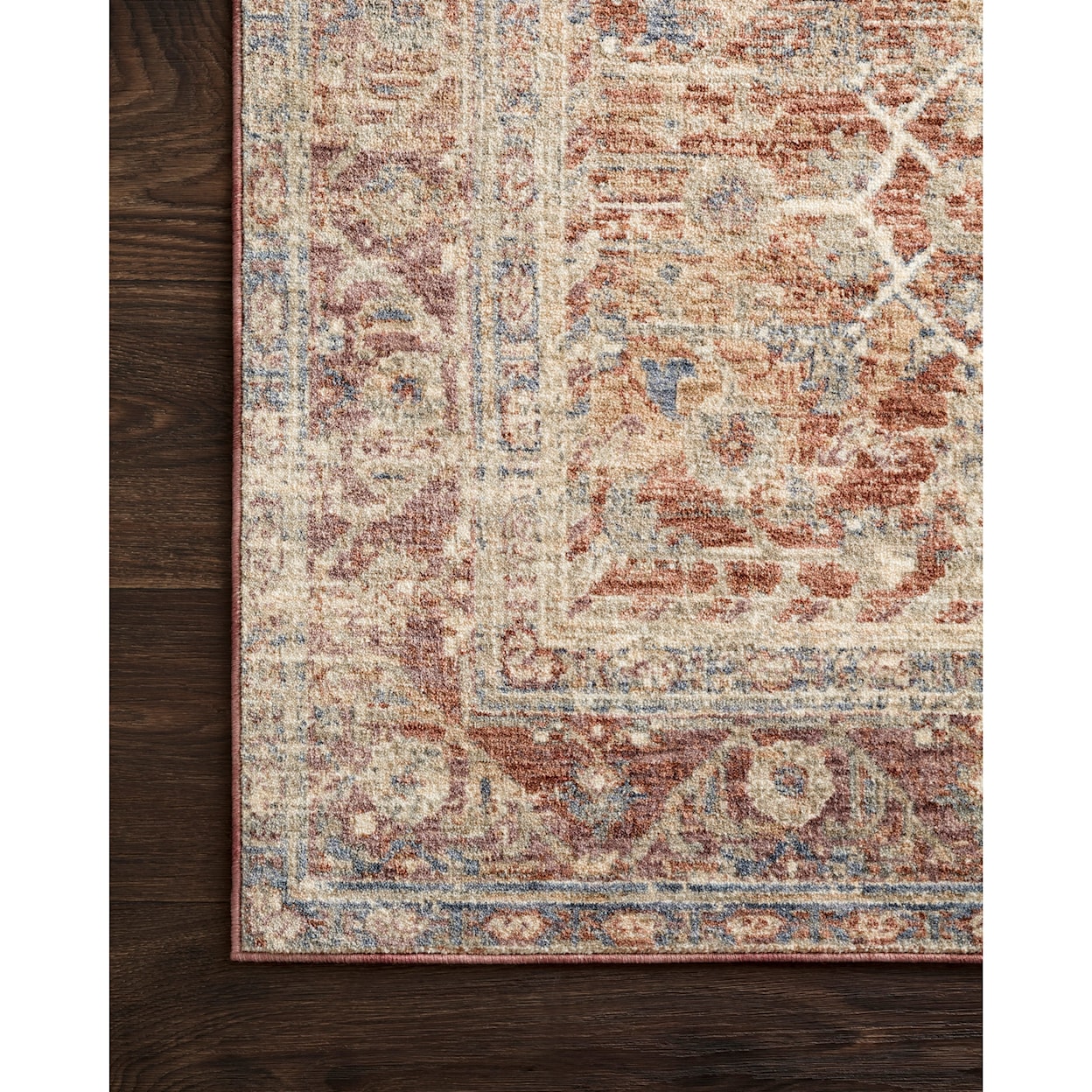 Reeds Rugs Revere 1'6" x 1'6"  Terracotta / Multi Rug