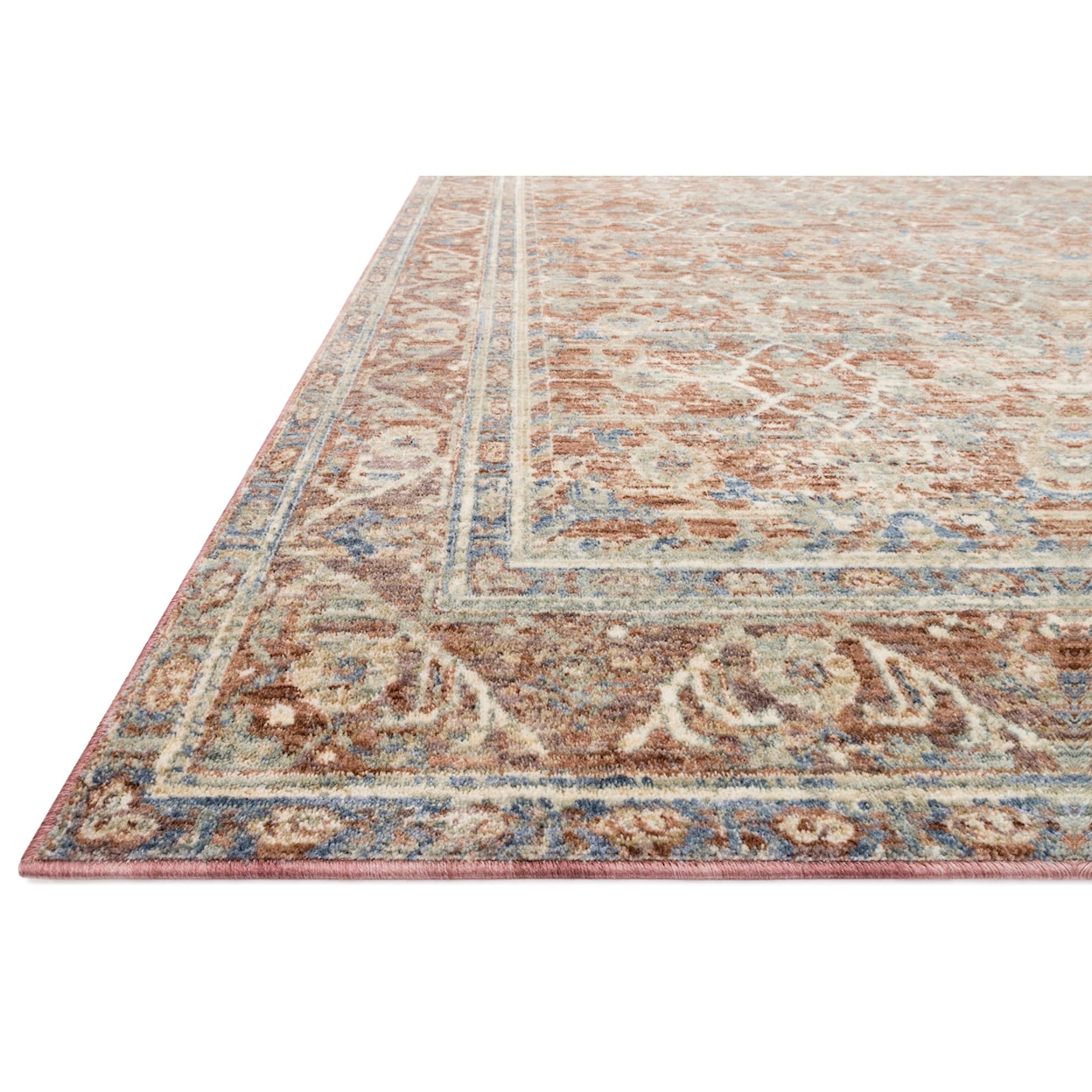 Reeds Rugs Revere 2'6" x 10'0" Terracotta / Multi Rug