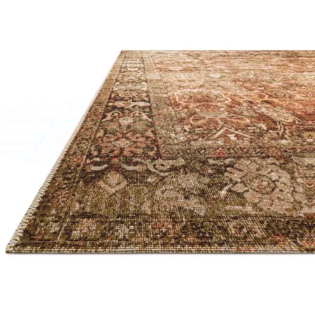 1'6" x 1'6"  Rust / Tobacco Rug