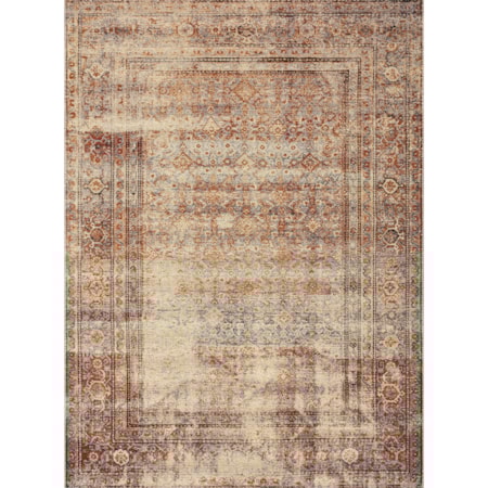 1'6" x 1'6"  Natural / Brick Rug