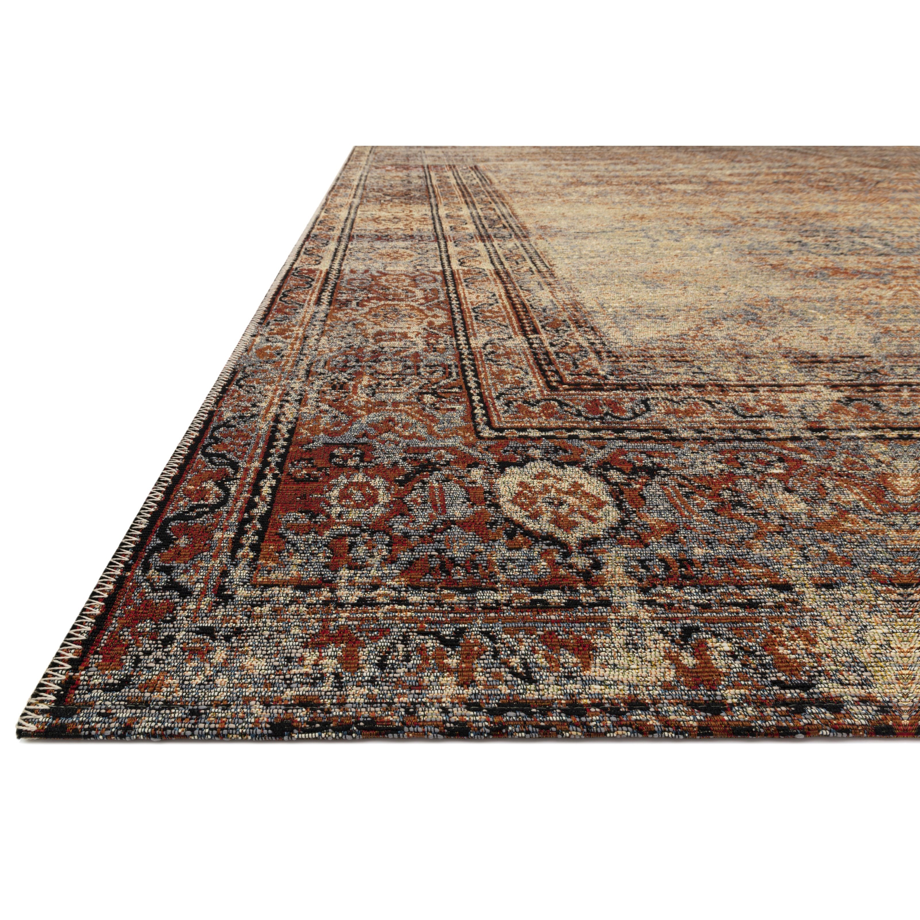 2'5" x 11'2" Natural / Brick Rug