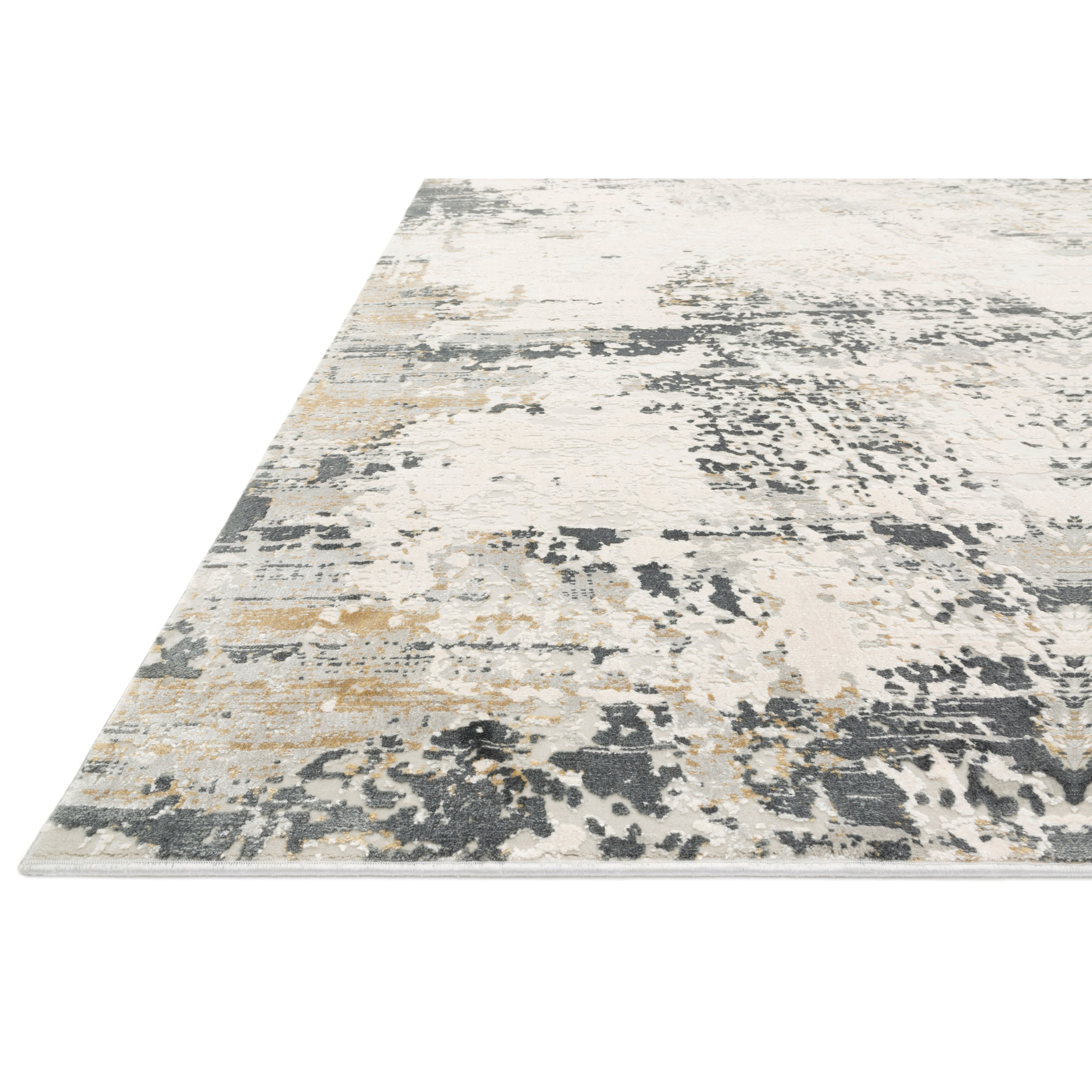 6'7" x 9'2" Ivory / Granite Rug