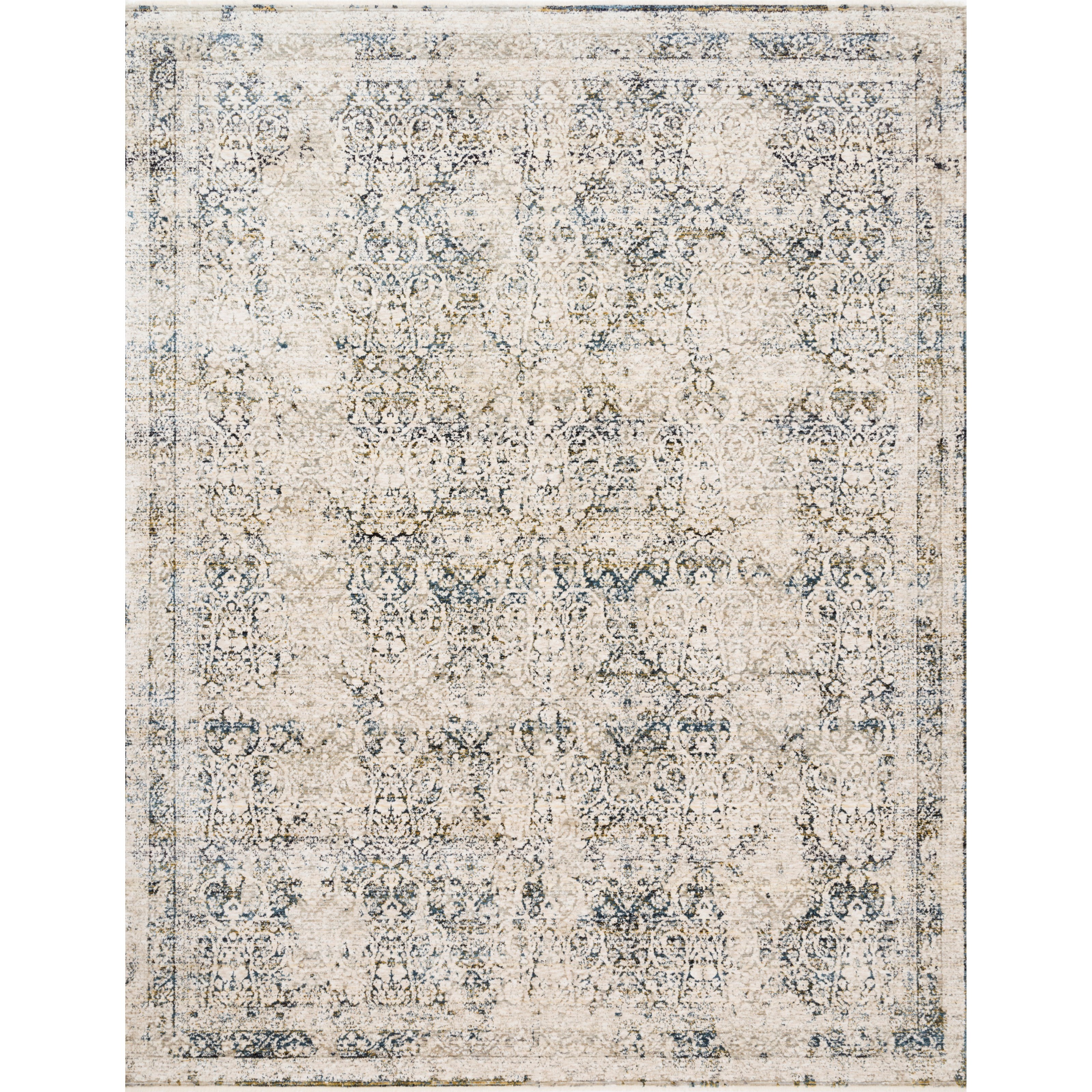 1'6" x 1'6"  Natural / Ocean Rug