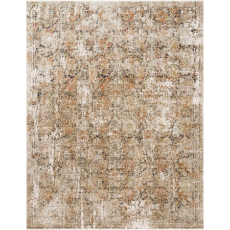 1'6" x 1'6"  Taupe / Gold Rug