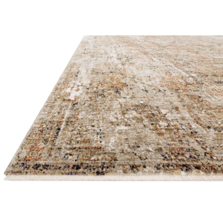 1'6" x 1'6"  Taupe / Gold Rug