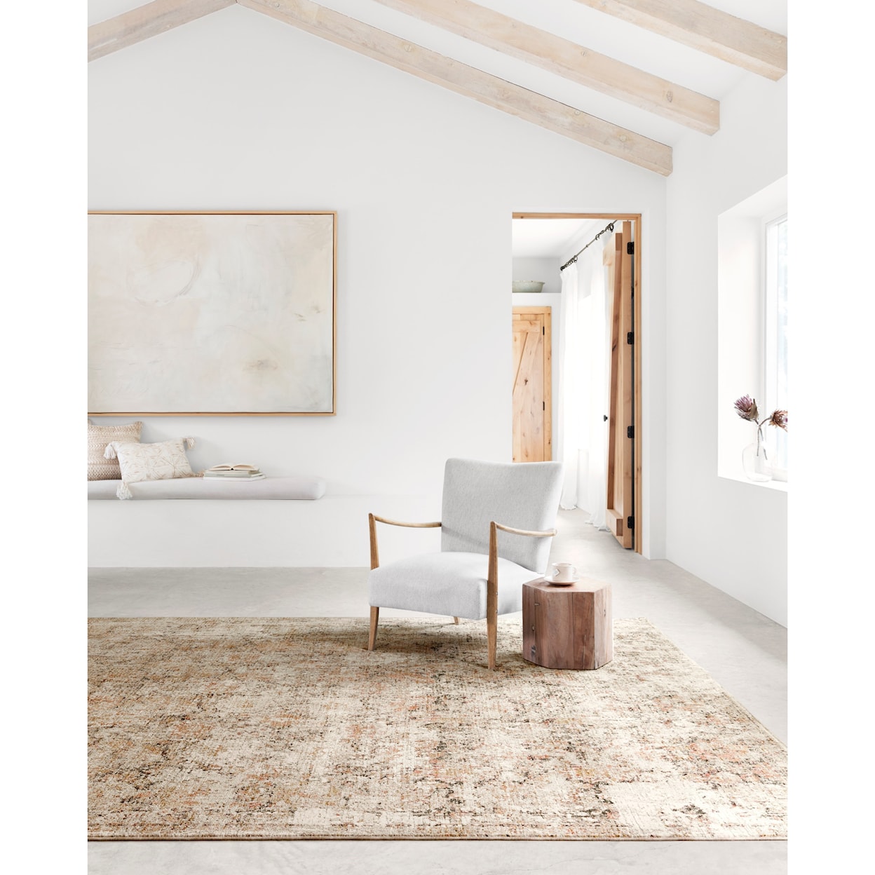 Reeds Rugs Theia 6'7" x 9'6" Taupe / Gold Rug