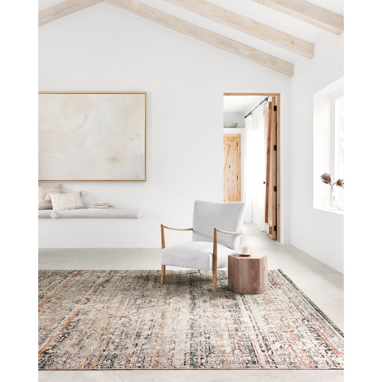 Reeds Rugs Theia 2'10" x 10' Taupe / Multi Rug