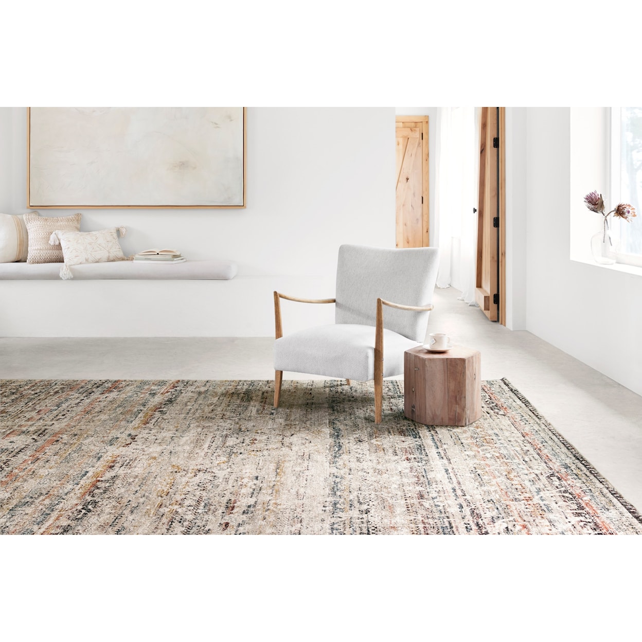 Reeds Rugs Theia 2'10" x 10' Taupe / Multi Rug