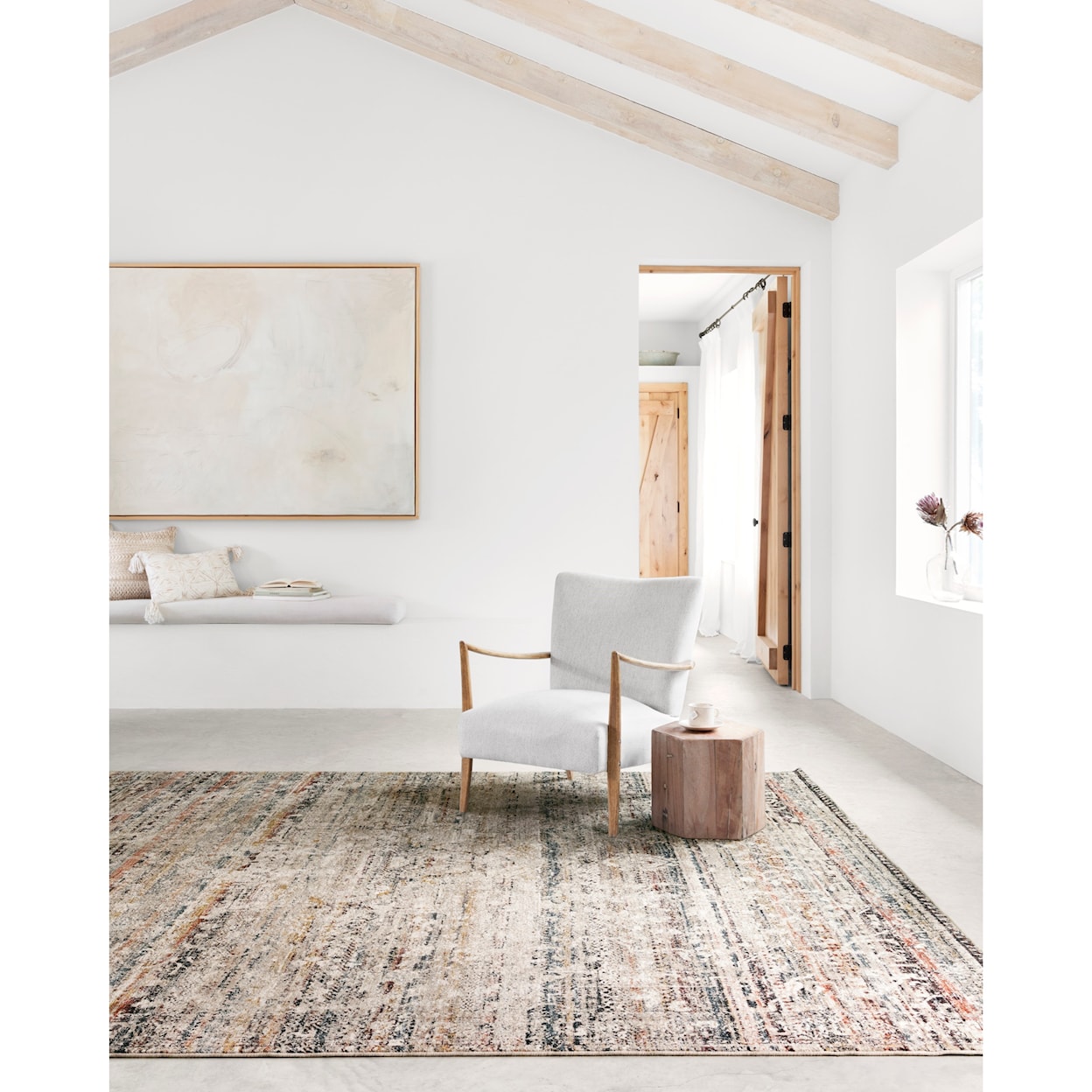 Reeds Rugs Theia 5'0" x 8'0" Taupe / Multi Rug