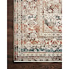 Reeds Rugs Theia 1'6" x 1'6"  Taupe / Brick Rug