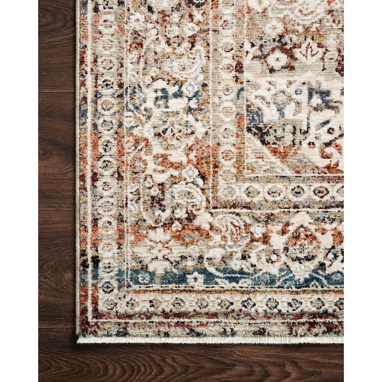 Loloi Rugs Theia 1'6" x 1'6"  Taupe / Brick Rug