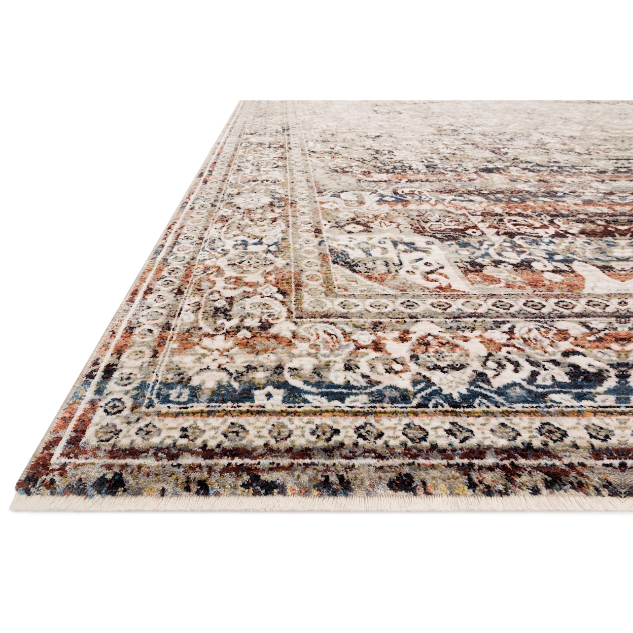 Reeds Rugs Theia 7'10" x 10' Taupe / Brick Rug