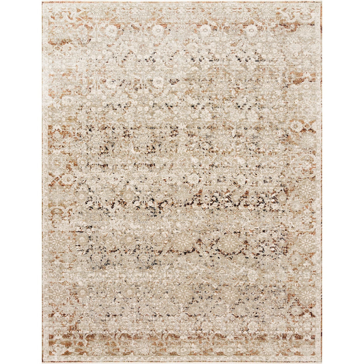 Reeds Rugs Theia 2' x 3'7" Natural / Rust Rug