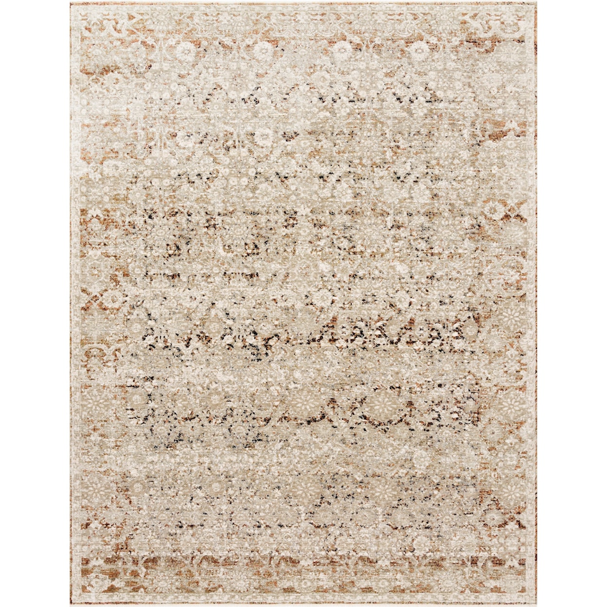 Reeds Rugs Theia 2'10" x 8' Natural / Rust Rug