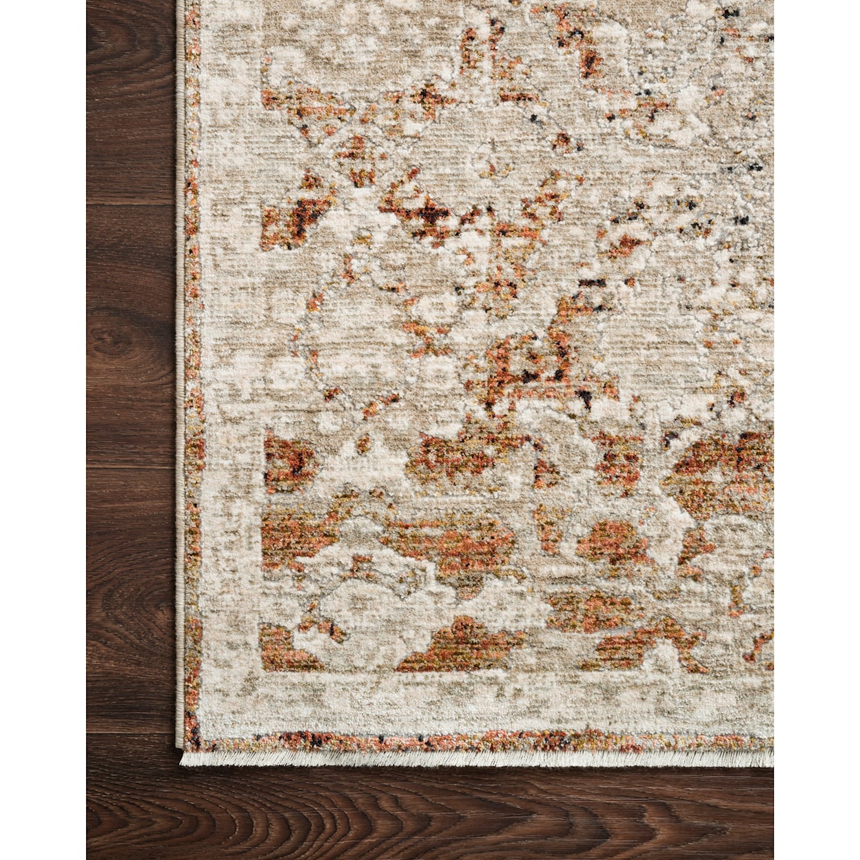 Reeds Rugs Theia 2'10" x 8' Natural / Rust Rug