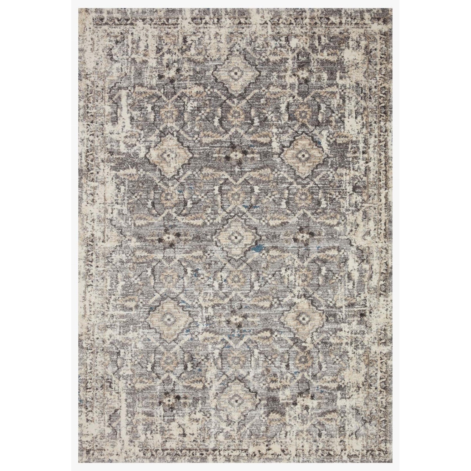Loloi Rugs Theory 18" x 18"  Natural / Grey Rug