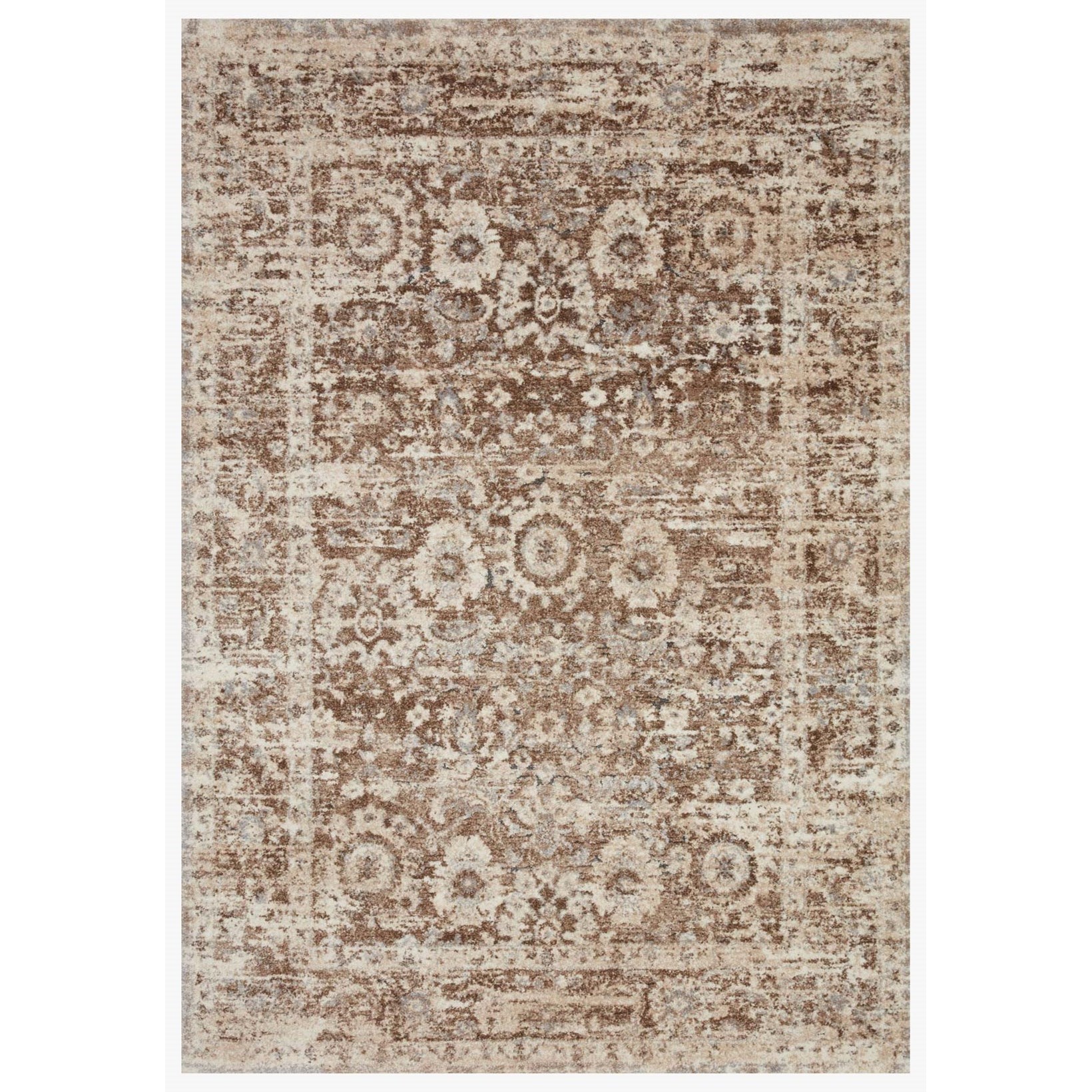 18" x 18"  Mocha / Natural Rug