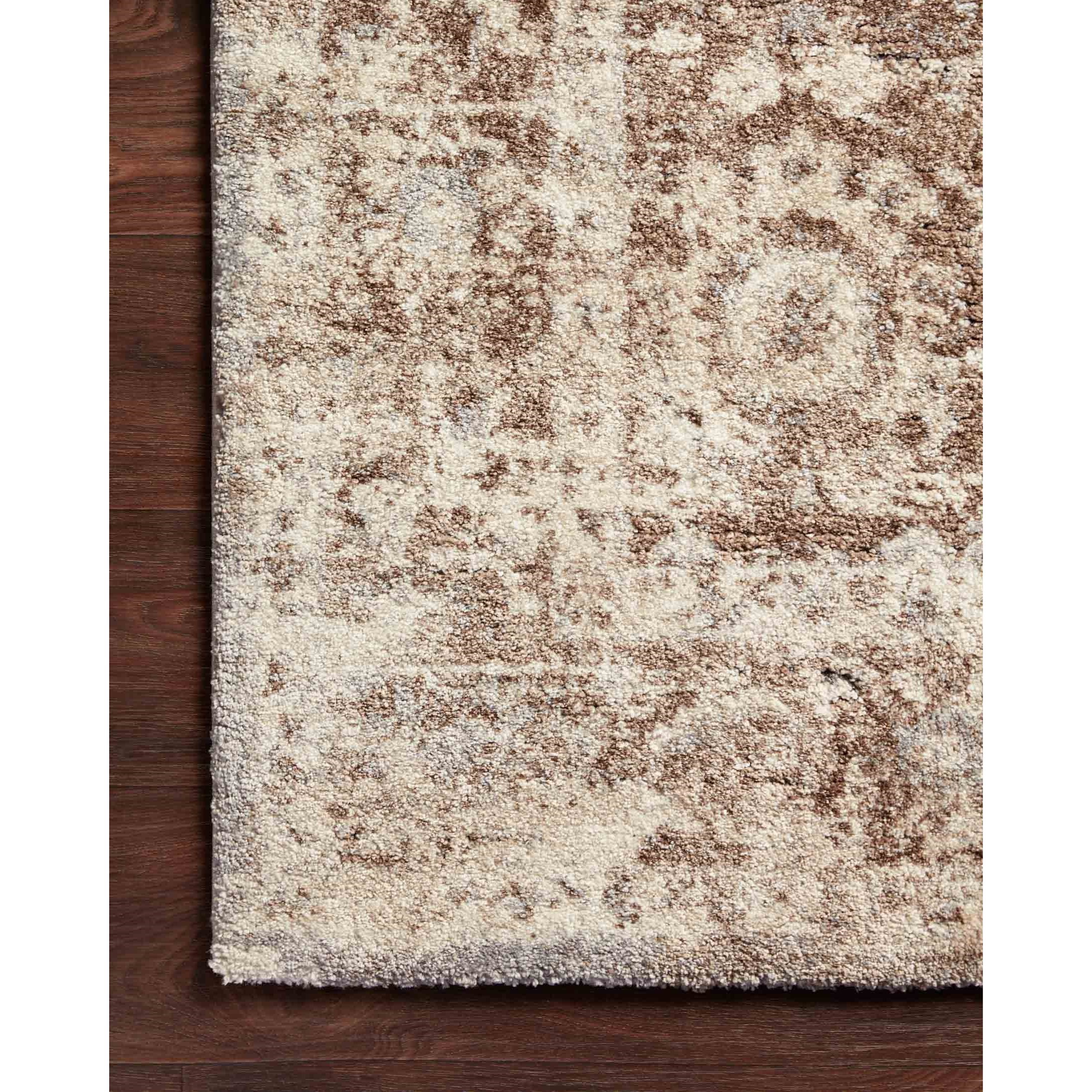 18" x 18"  Mocha / Natural Rug