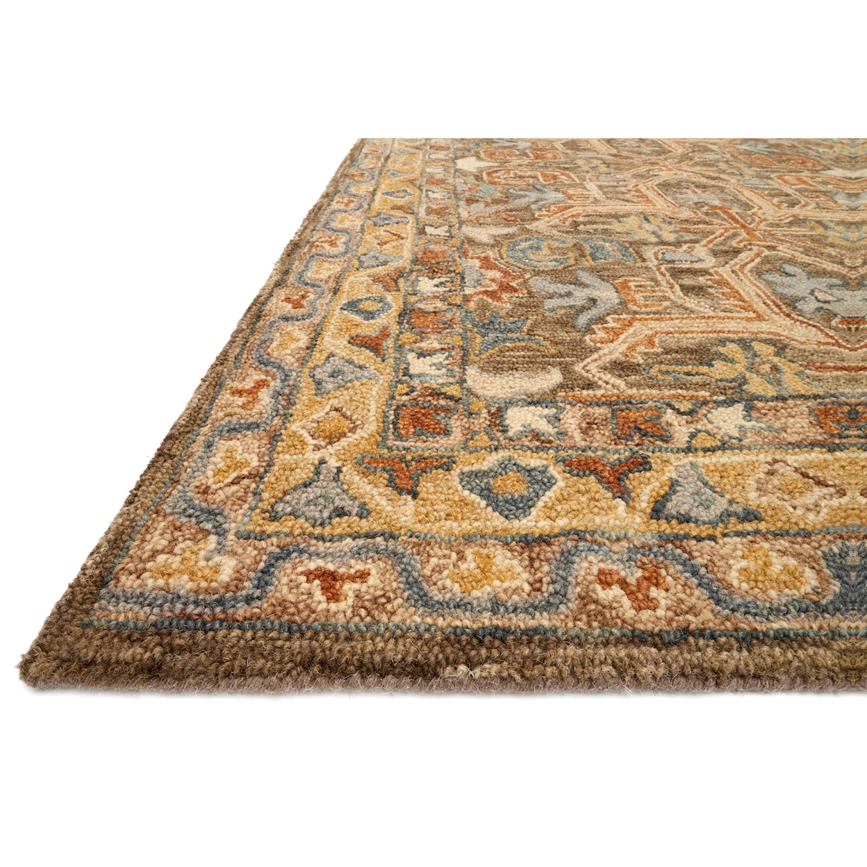 Loloi Rugs Victoria 1'6" x 1'6"  Walnut / Multi Rug