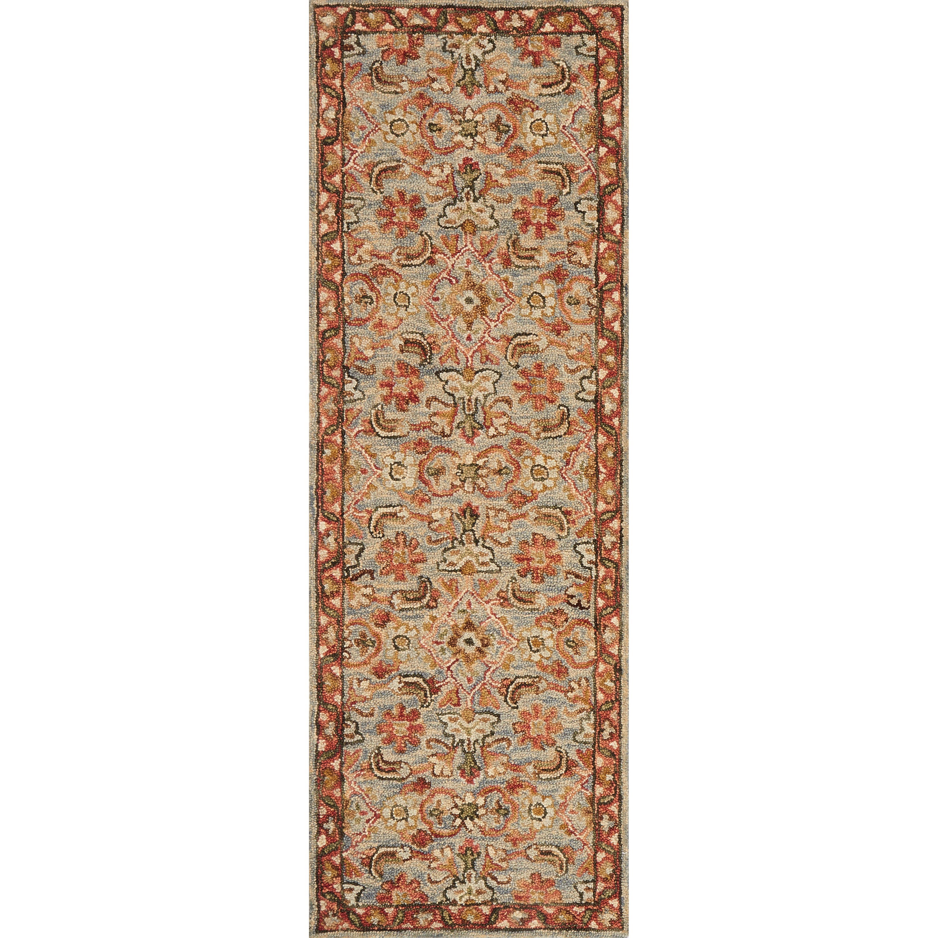 1'6" x 1'6"  Slate / Terracotta Rug