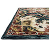 Loloi Rugs Victoria 1'6" x 1'6"  Teal / Raspberry Rug