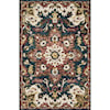 Reeds Rugs Victoria 2'6" x 7'6" Teal / Raspberry Rug