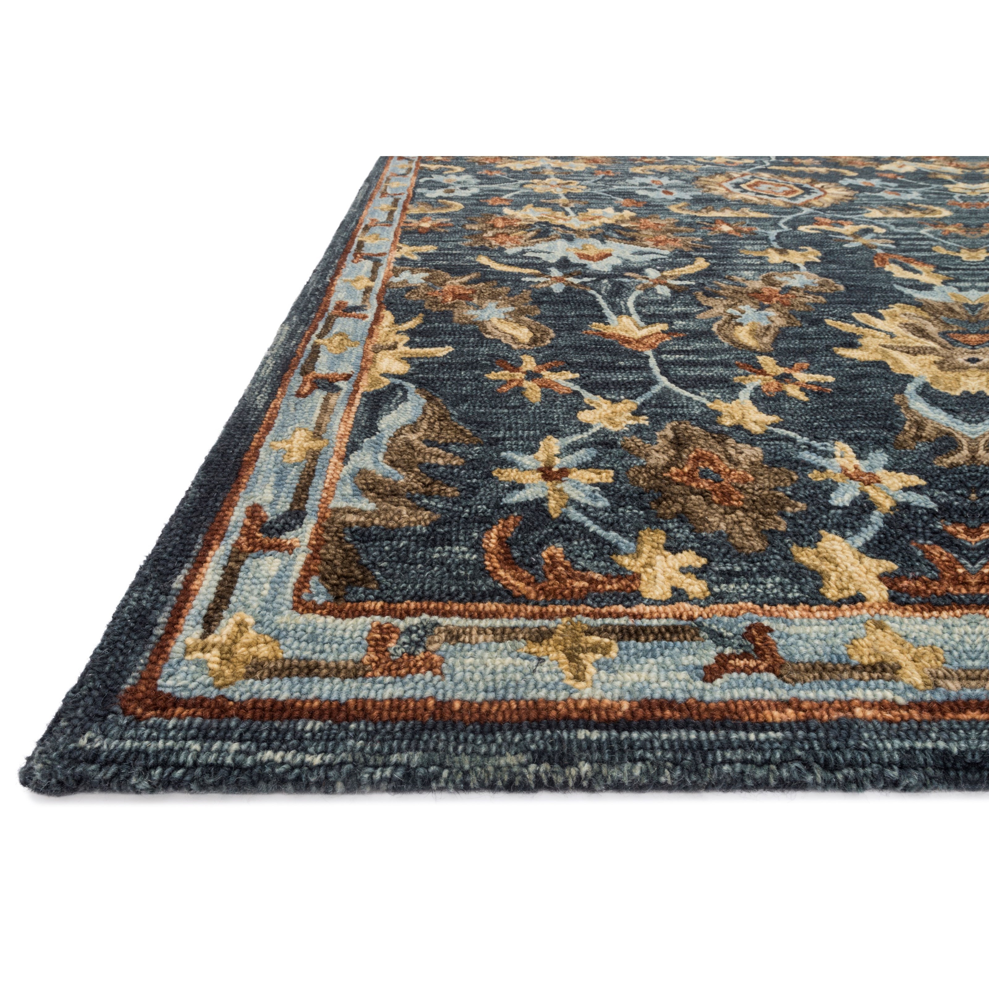 Loloi Rugs Victoria 3'6" x 5'6" Denim / Multi Rug