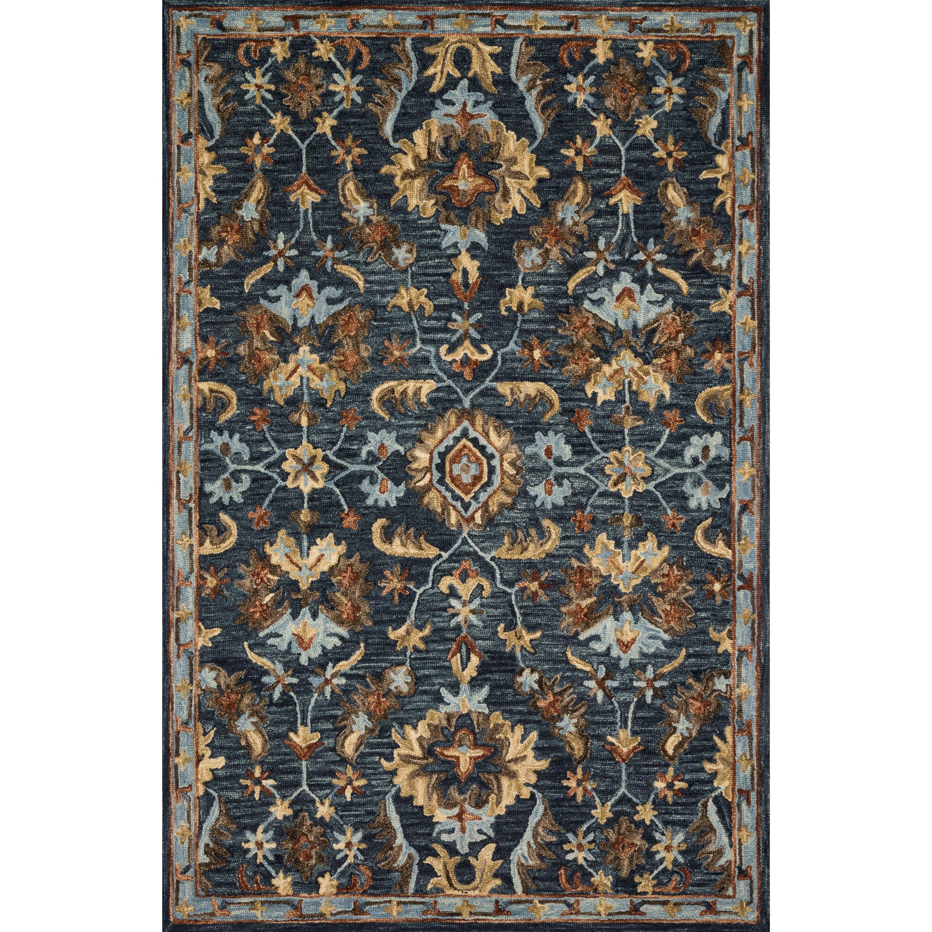 Loloi Rugs Victoria 9'3" x 13' Denim / Multi Rug