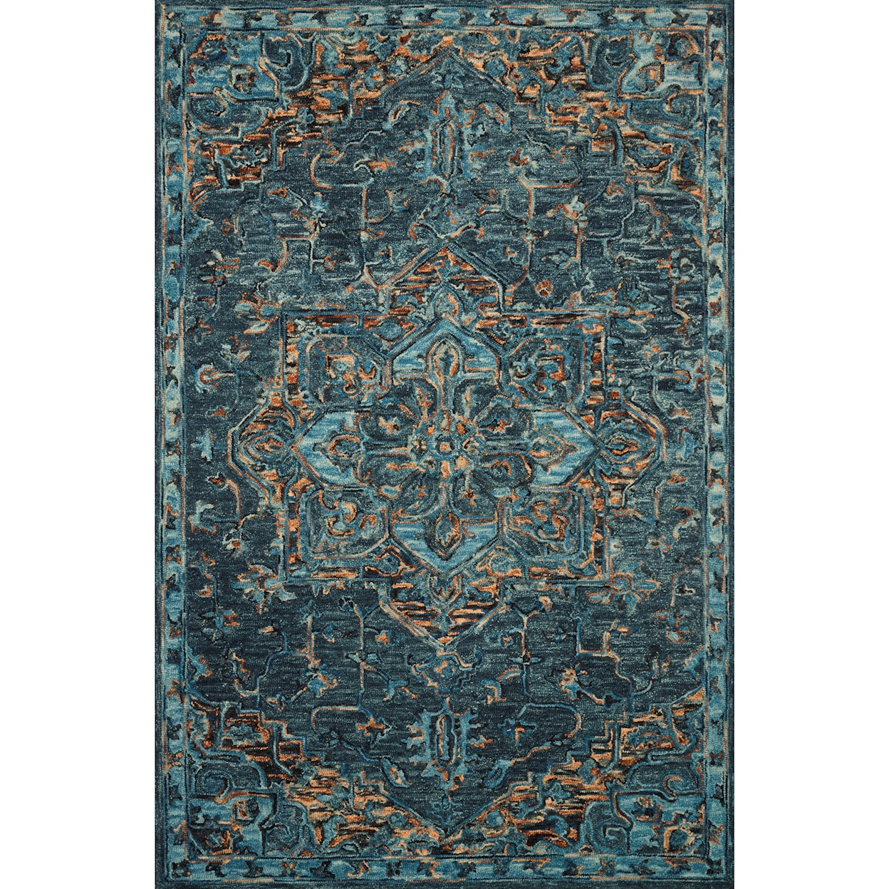 Reeds Rugs Victoria 2'3" x 3'9" Teal / Multi Rug