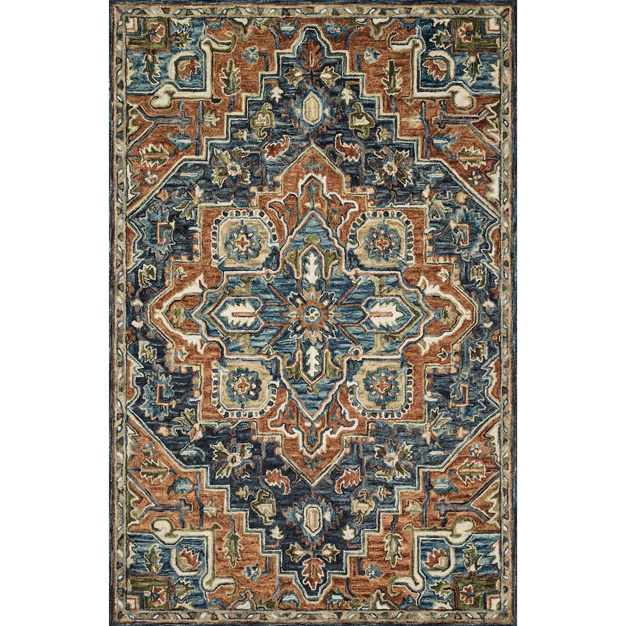 Reeds Rugs Victoria 2'6" x 7'6" Rust / Multi Rug