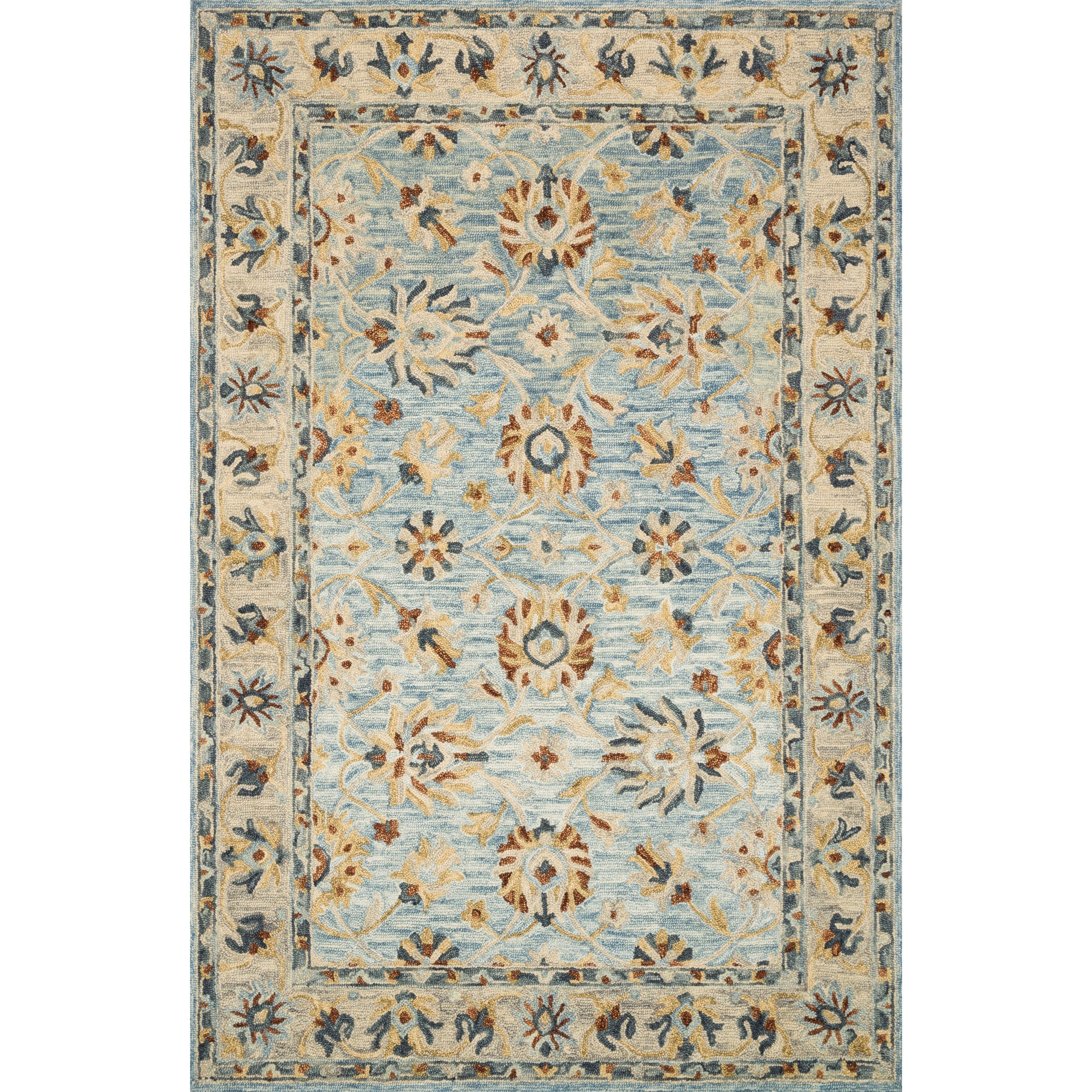 Loloi Rugs Victoria 7'9" x 9'9" Lt. Blue / Natural Rug