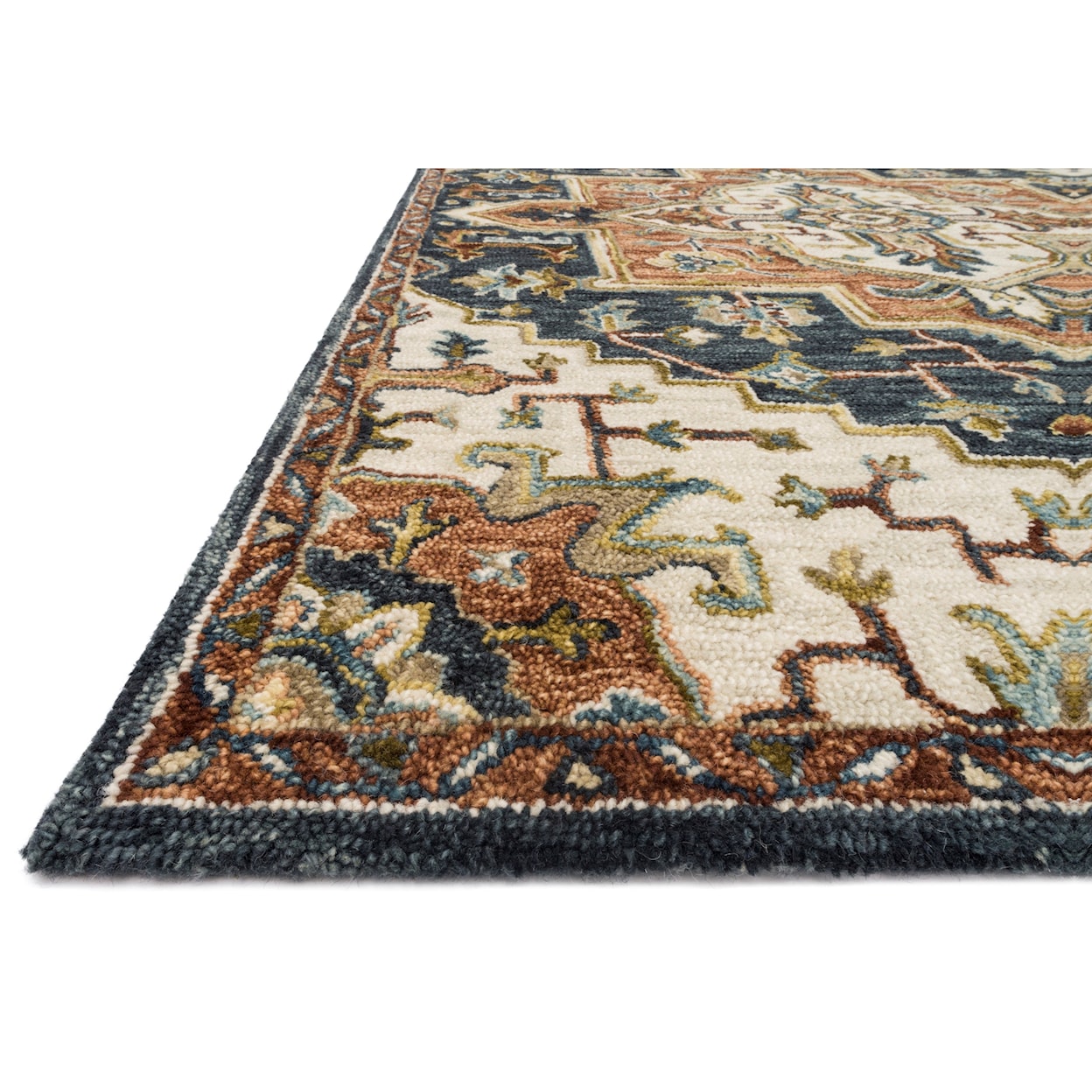 Reeds Rugs Victoria 1'6" x 1'6"  Blue / Multi Rug