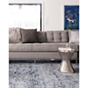 Reeds Rugs Viera 1'6" x 1'6"  Lt. Blue / Grey Rug