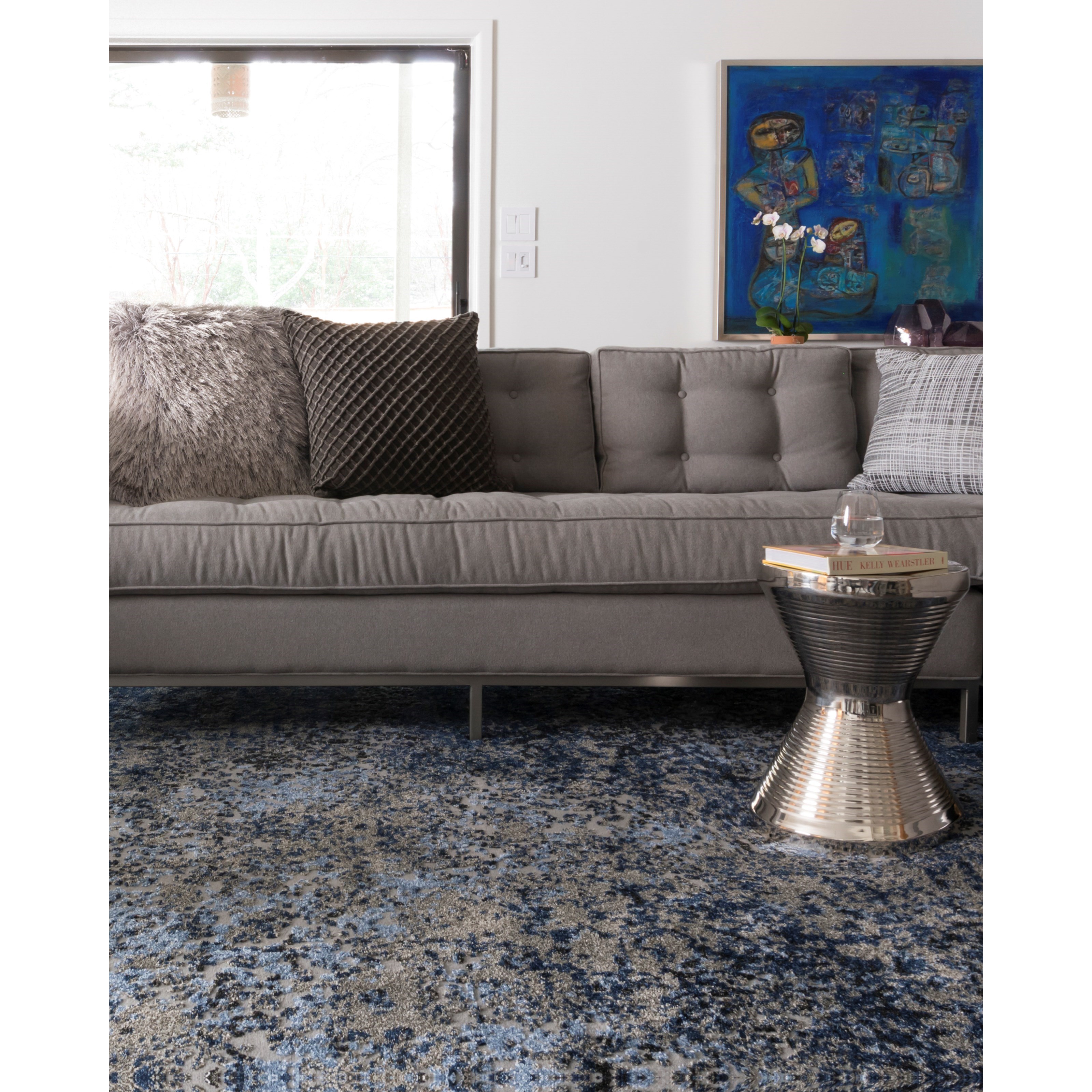 Loloi Rugs Viera 8'11" x 12'5" Grey / Navy Rug