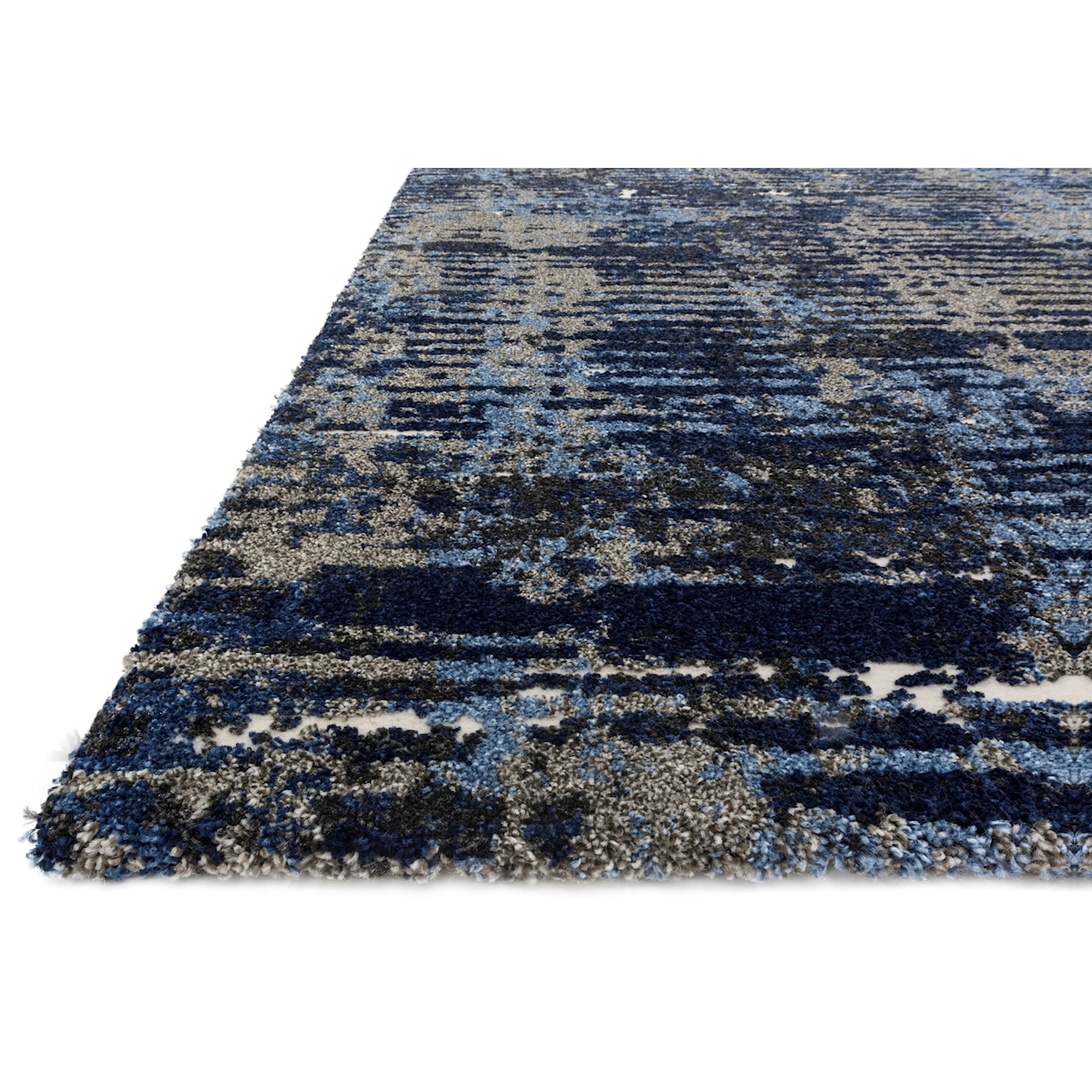 Reeds Rugs Viera 1'6" x 1'6"  Dark Blue / Grey Rug