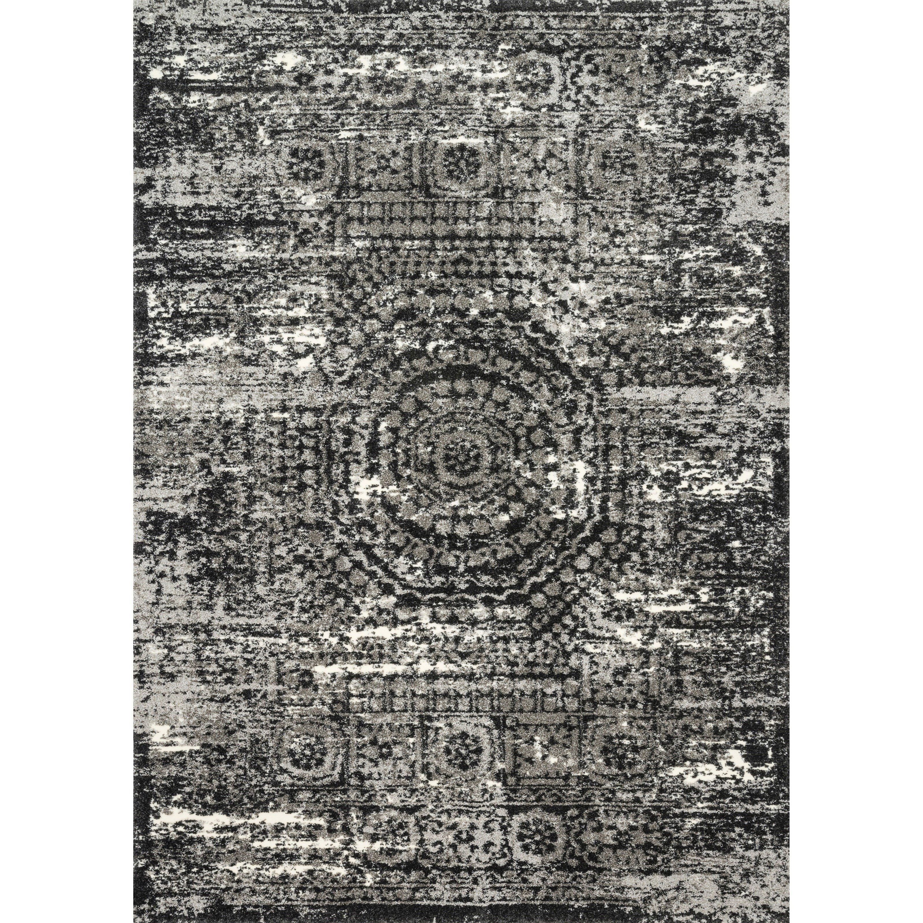 1'6" x 1'6"  Graphite / Black Rug