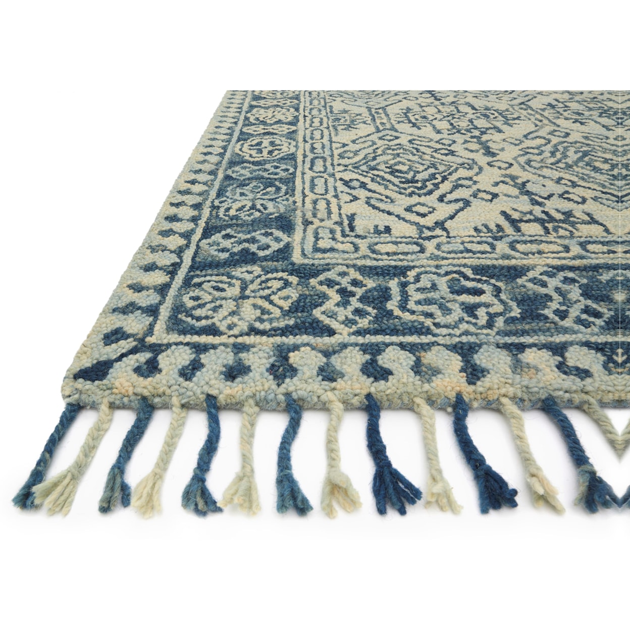 Reeds Rugs Zharah 1'6" x 1'6"  Mist / Blue Rug