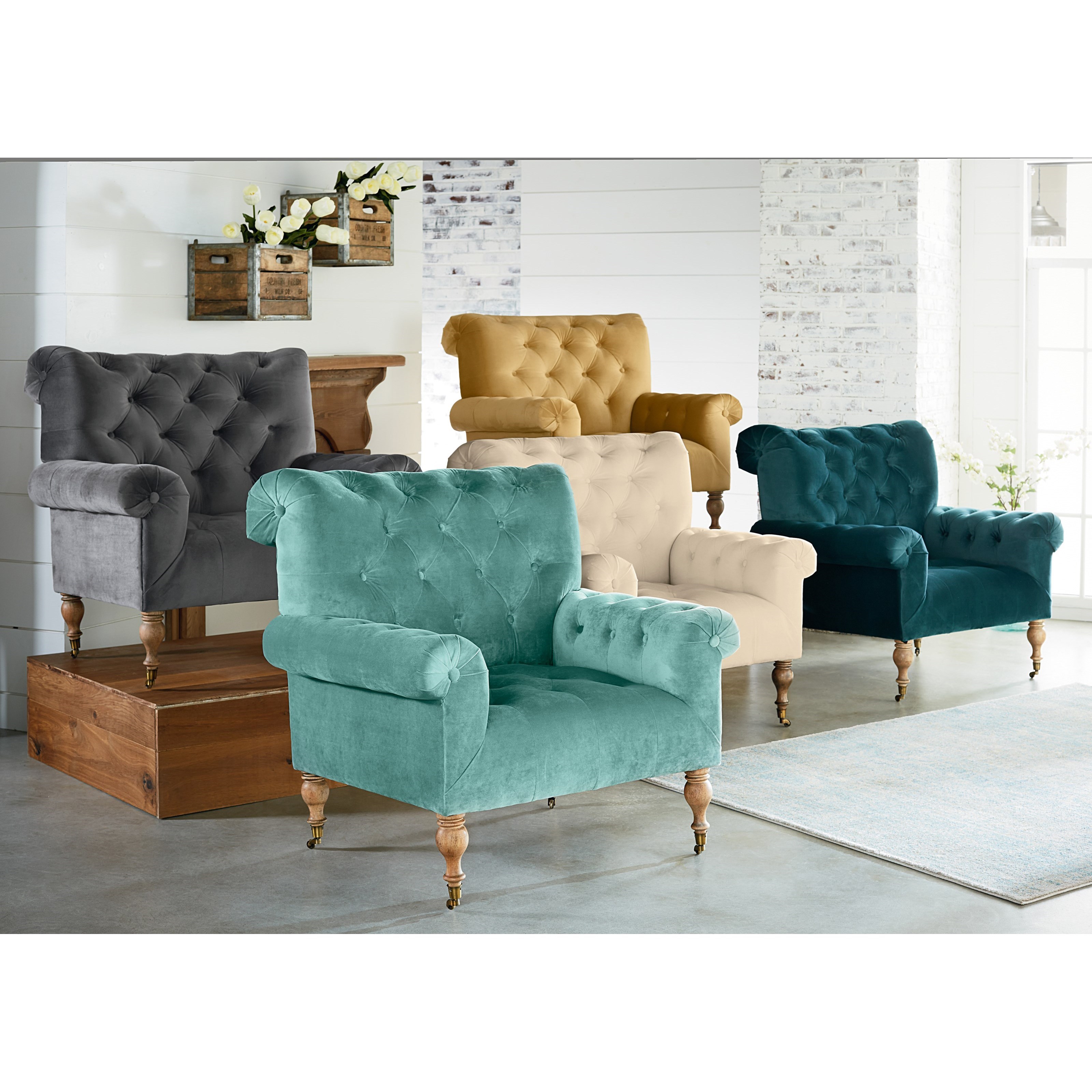 Living Room Chairs With Casters