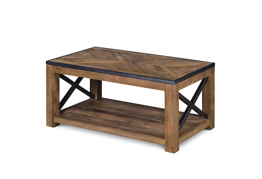 Penderton Occasional Tables Small Rectangular Cocktail Table (w/ caste by Magnussen Home at Dunk & Bright Furniture