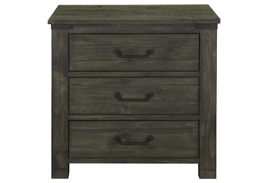 Abington Bedroom 3-Drawer Nightstand by Magnussen Home at Howell Furniture