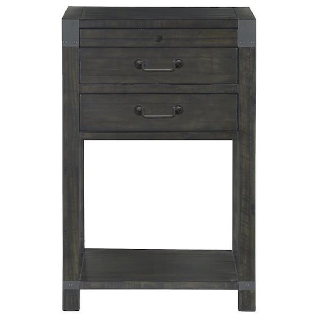 Magnussen Home Abington Bedroom 2-Drawer Open Nightstand