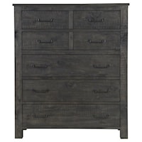 Transitional 5-Drawer Chest with Felt-Lined Top Drawers