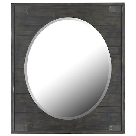 Transitional Portrait Oval Mirror 